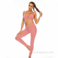 Set di leggings da corsa sportivi per abbigliamento fitness